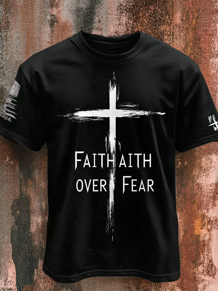 Męska koszulka w stylu vintage Faith