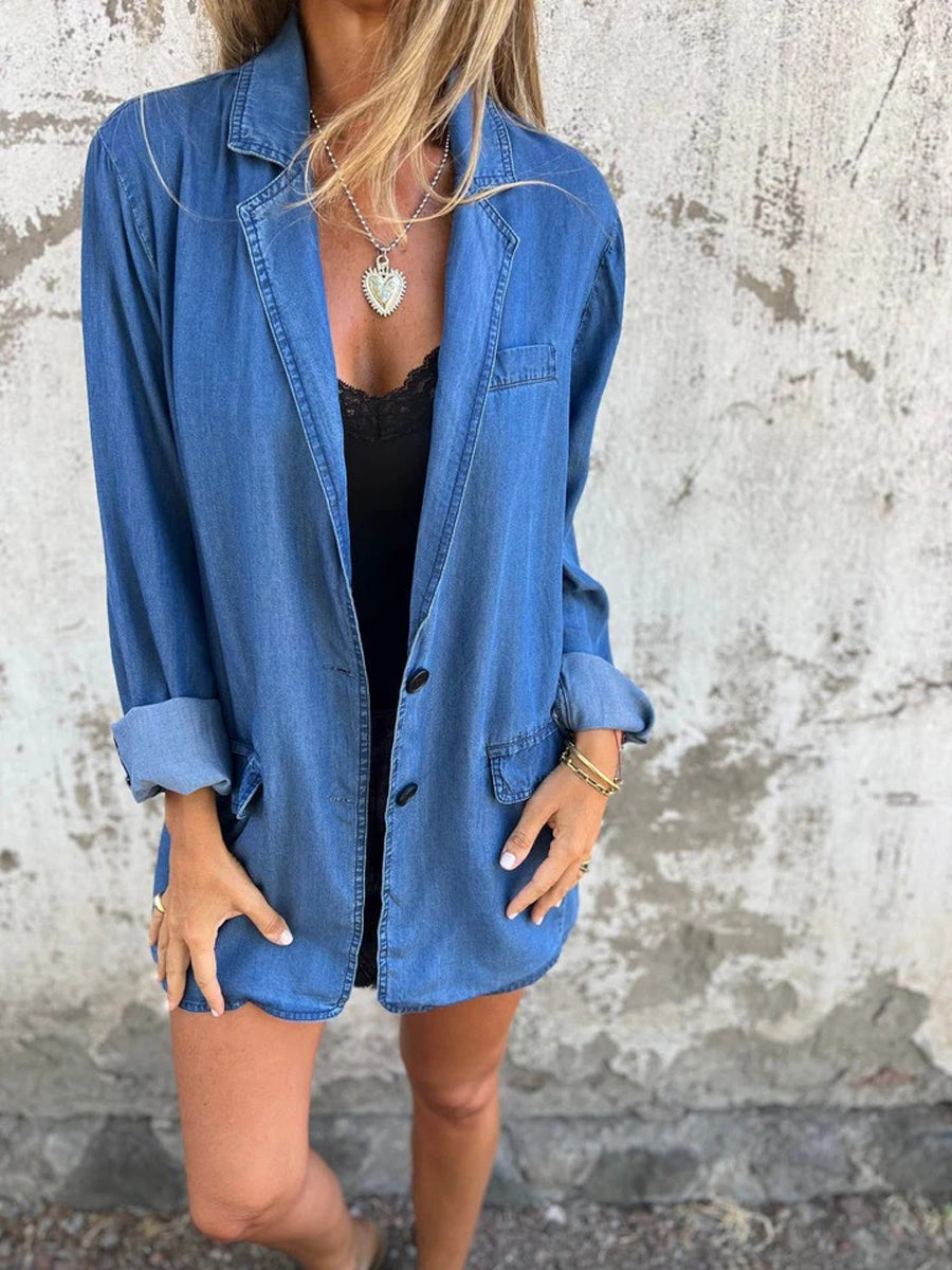 Damski dorywczo oversized Lapel blezer