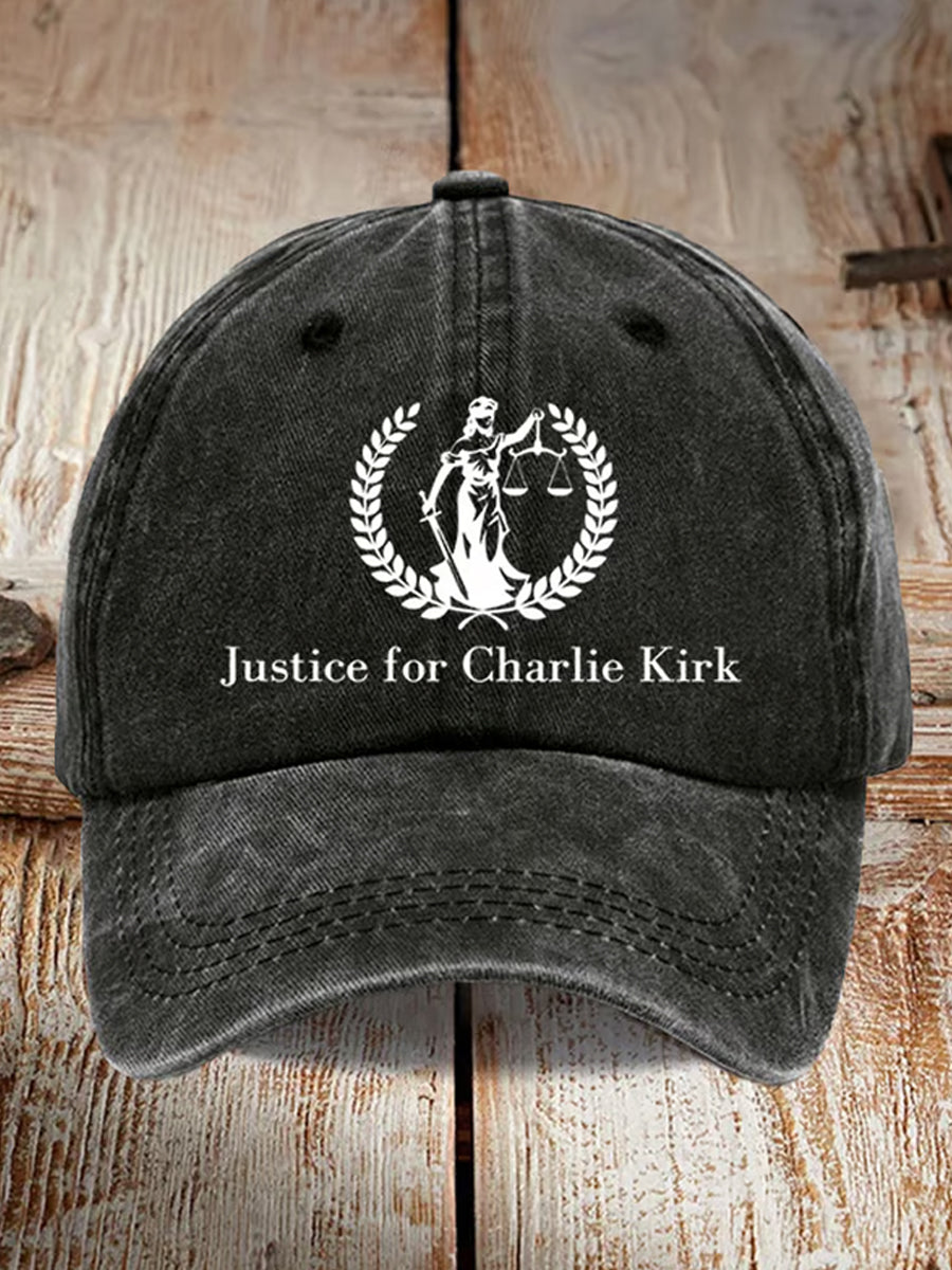 Pamiątkowy kapelusz z nadrukiem unisex Charlie Kirk