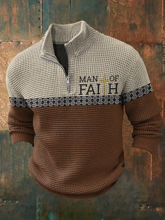 Męska bluza retro wiara