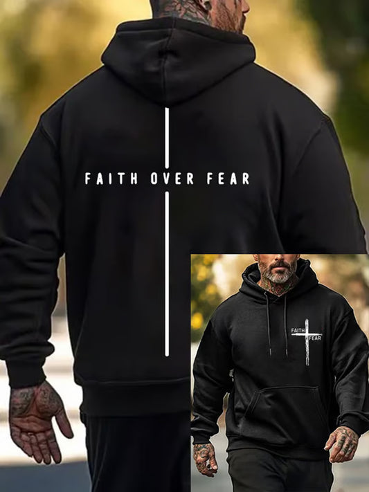 Męska bluza z kapturem Retro Faith