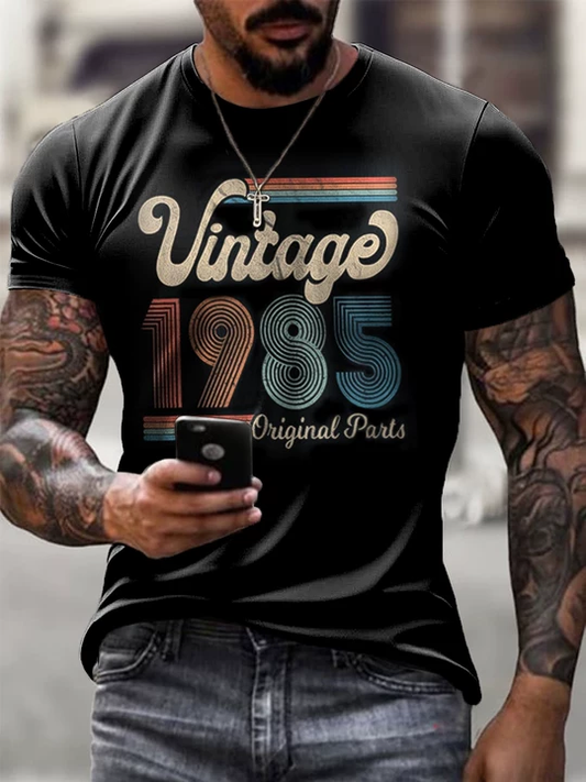 Męska artystyczna koszulka z motywem polskiego orła w stylu retro