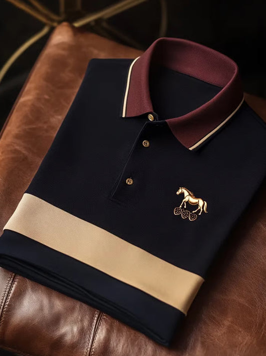 Męska koszulka polo Vintage Holiday Business Casual