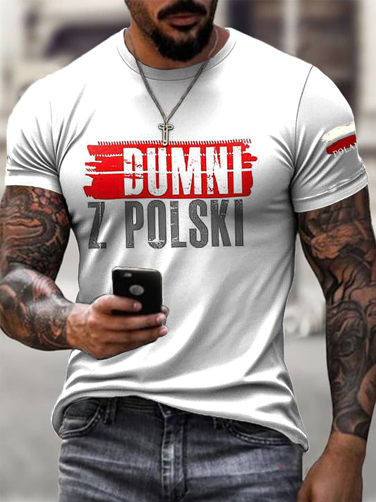 Męska polska duma Casual T-Shirt