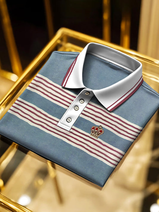 Męska koszulka polo w paski
