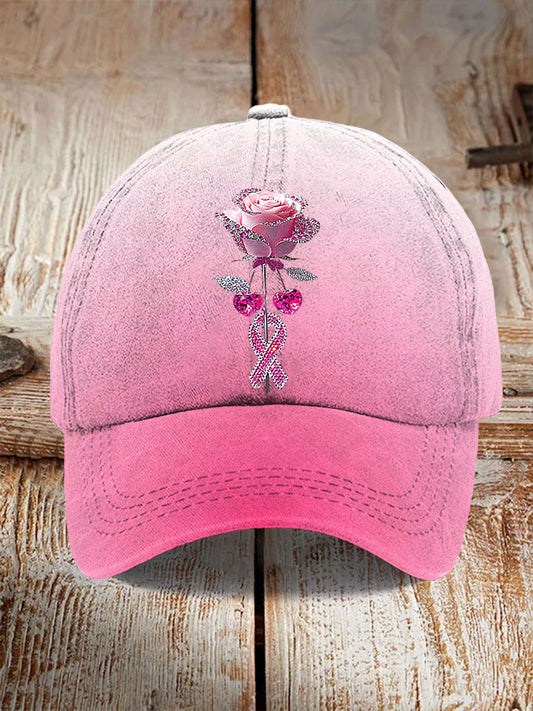Czapka z daszkiem Rose Rhinestone
