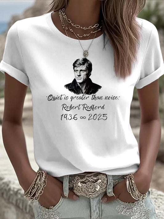 Damski Vintage Classic Movie Legend Casual T-Shirt